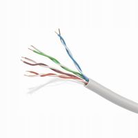 KABEL SIECIOWY LAN UTP KAT.5E CU SKRĘTKA GEMBIRD 100M SZARY