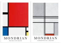 Zestaw dwóch plakatów mondrian 70x100 cm