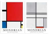 Zestaw dwóch plakatów mondrian 70x100 cm