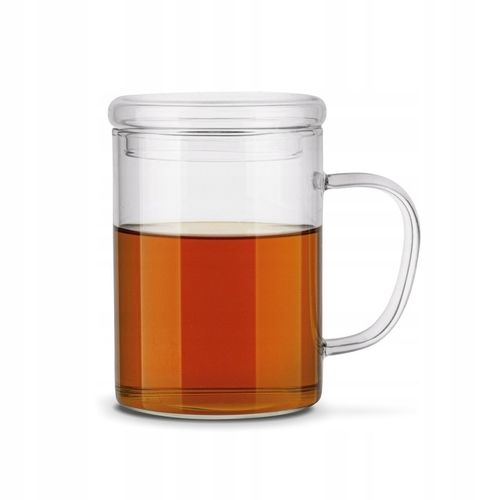 KUBEK z ZAPARZACZEM Nierdzewny z Uchem SZKLANY Konighoffer Cortese 350 ml na Arena.pl