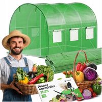 TUNEL FOLIOWY OGRODOWY SZKLARNIA 3x2x2 FOLIA WARZYWA OWOCE UV-4 PREMIUM 6m²