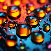 Plakat 50x50cm Krople Bliskiej Wody