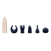 pillow talk secrets desires navy blue/rose gold zestaw 6w1, usb, ipx6