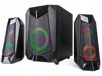 Zestaw głośników 2.1 Tracer Hi-Cube BT RGB Flow 20 W czarny