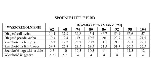 spodnie Little BIrd 86 98 na Arena.pl