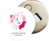 Otwieracz do butelek magnes na pamiątkę dla gości NA ŚLUB WESELE