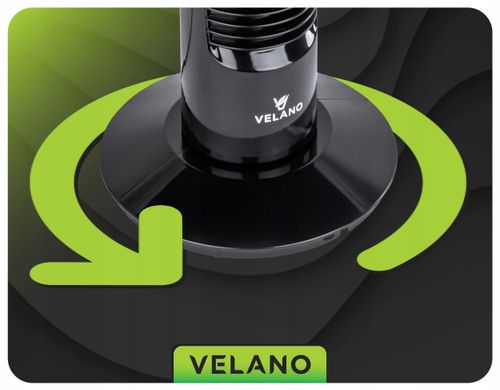 WENTYLATOR KOLUMNOWY PODŁOGOWY OSCYLACJA TIMER WYŚWIETLACZ LED PILOT na Arena.pl