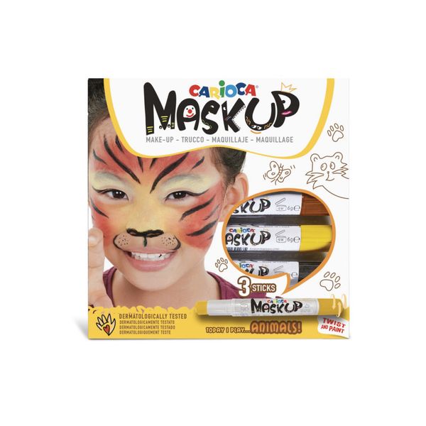 Kredki Do Twarzy Carioca Maskup Animals 3Kol 34048 zdjęcie 3