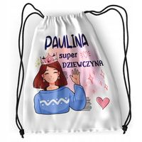 Plecak Sportowy Szkolny Dla Pauliny Córki Dziecka Z Nadrukiem Ze Zdjęciem