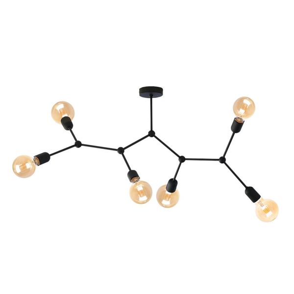 Lampa sufitowa 6xE27 ACRO BLACK zdjęcie 1