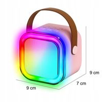 ZESTAW DO KARAOKE DLA DZIECI 2 MIKROFONY GŁOŚNIK BEZPRZEWODOWY NA BLUETOOTH