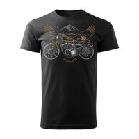 Koszulka motocyklowa z motocyklem na motor Harley Iron 883 męska czarna REGULAR S