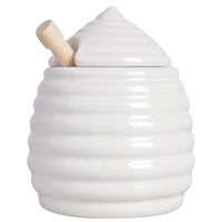 Pojemnik kuchenny ceramiczny na miód Łyżka do miodu