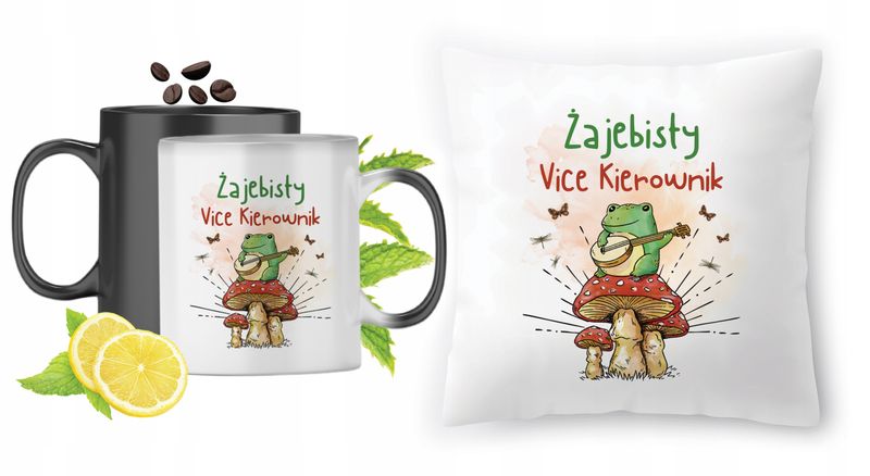Dla Vice Kierownika Zestaw Kubek Magiczny + Poduszka Z Nadrukiem Ze Zdjęcie zdjęcie 1