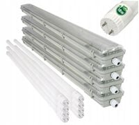 4x Oprawa Hermetyczna 120cm lampa + świetlówki LED