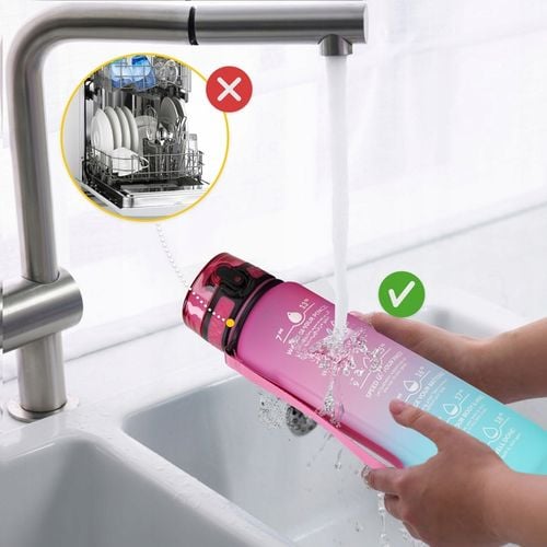 BIDON SPORTOWY SZCZELNA BUTELKA NA NAPÓJ WODĘ SOLIDNA TRITANOWA 1000 ml na Arena.pl