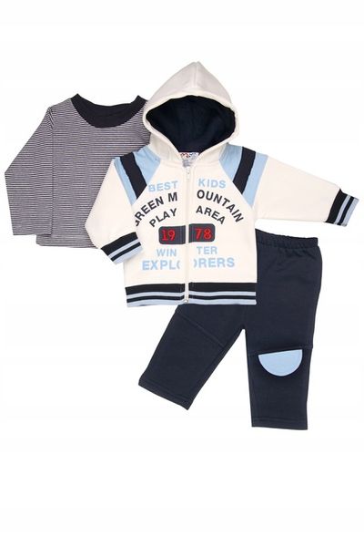 KOMPLET NIEMOWLĘCY CHŁOPIĘCY 3-6M (68CM) zdjęcie 1