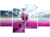 OBRAZ FIELD&TREE POLE DRZEWO KOLORY