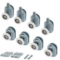 8X ROLEK ROLKI DO KABINY PRYSZNICOWEJ KÓŁKA 24mm