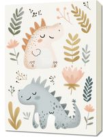 Obraz 50x70cm Wzory dla Dzieci, Dziewczynki i Chłopca -Dinusie 2