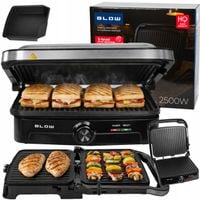 GRILL ELEKTRYCZNY OPIEKACZ TOSTER DO MIĘSA KANAPEK ROZKŁADANY 180° 2500W