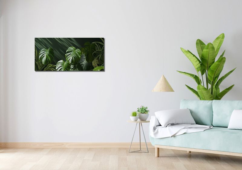Obraz 90x40cm Szepczące Liście zdjęcie 2