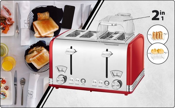 TOSTER OPIEKACZ DO 4 KANAPEK TOSTÓW SANDWICH Profi zdjęcie 4