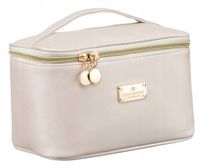 Damska kosmetyczka PETERSON elegancki kuferek podróżny z uchwytem organizer