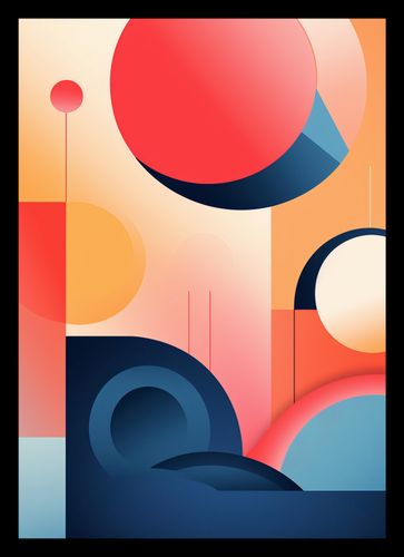 Plakat 21x29,7cm Geometryczne Marzenia na Arena.pl