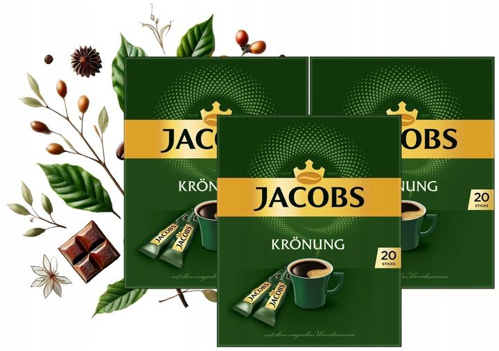 Jacobs Kronung kawa w saszetkach rozpuszczalna 2x20 saszetek 36g z Niemiec zdjęcie 10