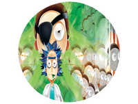 Opłatek na tort Rick i Morty