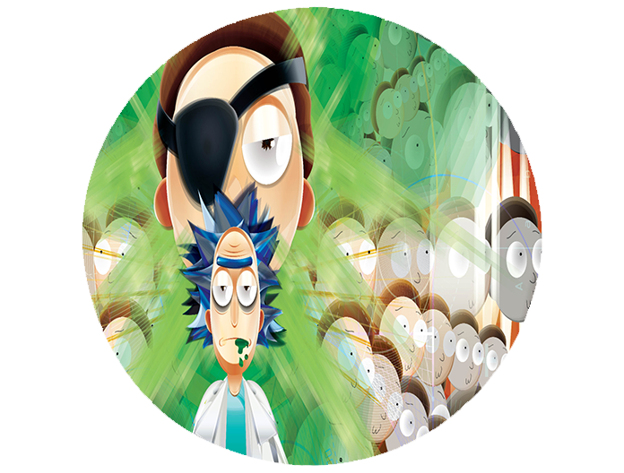 Opłatek na tort Rick i Morty zdjęcie 1