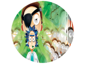 Opłatek na tort Rick i Morty