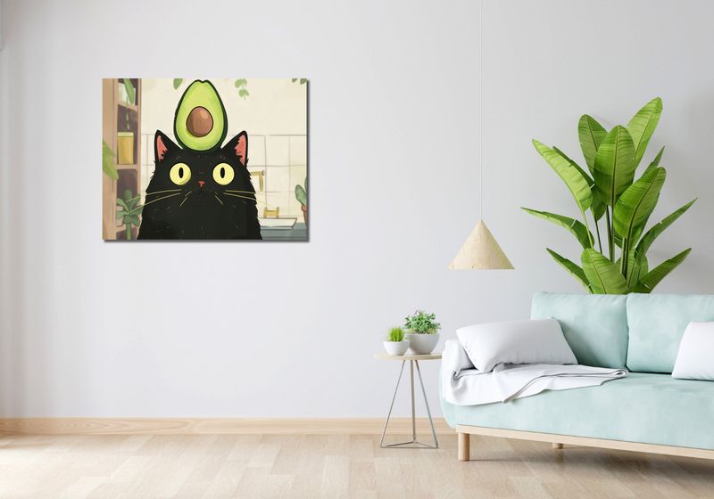 Obraz 90x70cm Awokado Na Głowie zdjęcie 2