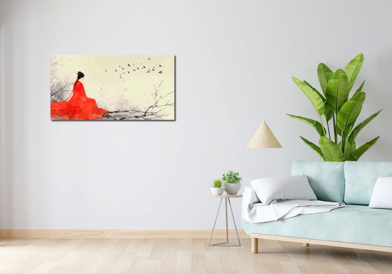 Obraz 100x50cm Diva Na Gałęzi zdjęcie 2