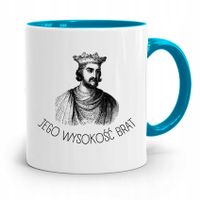 Kubek Błękitny Prezent Dla Jego Wysokośći Brat Z Nadrukiem Ze Zdjęciem