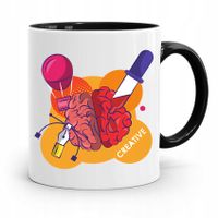 Kubek Czarny Prezent Dla Grafika Creative Z Nadrukiem Ze Zdjęciem