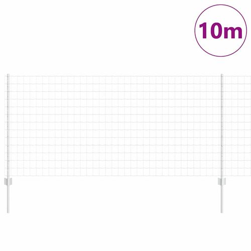 Ogrodzenie z słupkami Srebrny 1 x 10 m Stal na Arena.pl