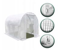 Tunel foliowy 3x2x2 m 6m2 ogrodowy szklarnia UV4 biały