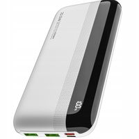 Voomy Charge P20 - 20000mAh Powerbank - 22.5W USB-C szybkie ładowanie Biały