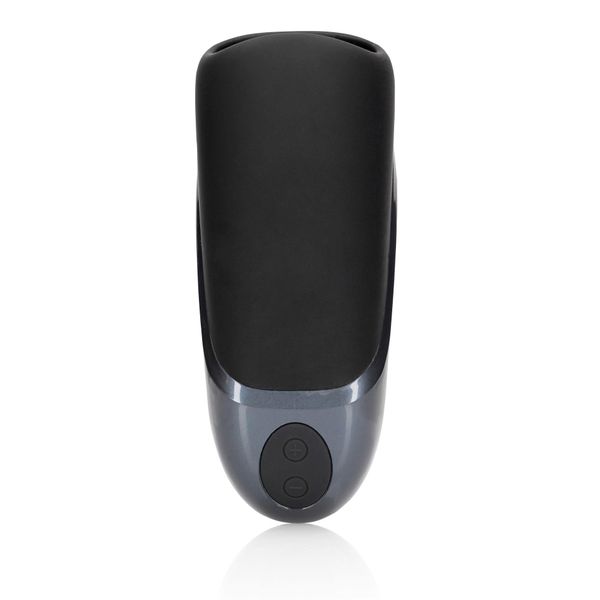 Vibrating Masturbator Sleeve - Licorice Black zdjęcie 5