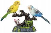 FIGURKA ŚPIEWAJĄCE PTASZKI PAPUGI NA DŁUGOPISY PRZYBORY INTERAKTYWNY DŹWIĘK