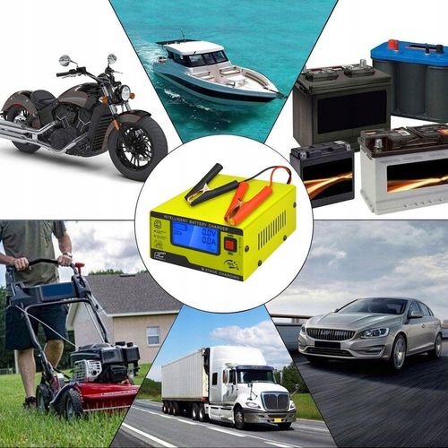 SZYBKI PROSTOWNIK ŁADOWARKA 6V/12V 15A AKUMULATORÓW SAMOCHODOWYCH, ŻELOWYCH na Arena.pl