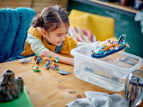 LEGO City 60377 Łódź Statek z dźwigiem dla nurków + Łódka podwodna na Arena.pl