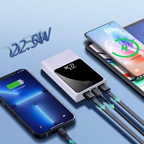 POWERBANK 10000MAH MOCNA SZYBKA ŁADOWARKA 22,5W 2XUSB A/USB-C WYŚWIETLACZ L na Arena.pl