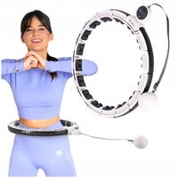 HMS Hula Hop Regulowane Z Obciążeniem i Licznikiem Magnetyczny Masaż