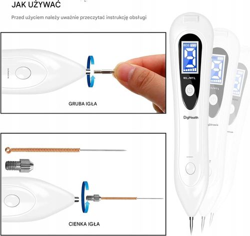 PLAZMA PEN USUWANIE BRODAWEK WŁÓKNIAKÓW AKUMULATOR 9 POZIOMÓW MOCY na Arena.pl