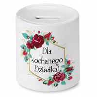 Skarbonka Dzień Dziadka Dla Kochanego Dziadka Z Nadrukiem Ze Zdjęciem