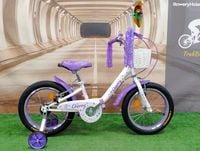 Rower dziecięcy dla dziewczynki 3 lata + rama 8,5" koło 16" BOCZNE KOŁA
