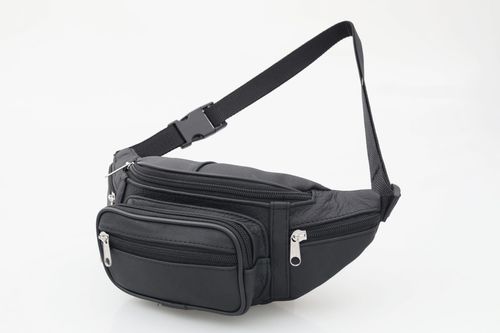 NERKA męska skórzana solidna polska saszetka N135 czarna na Arena.pl